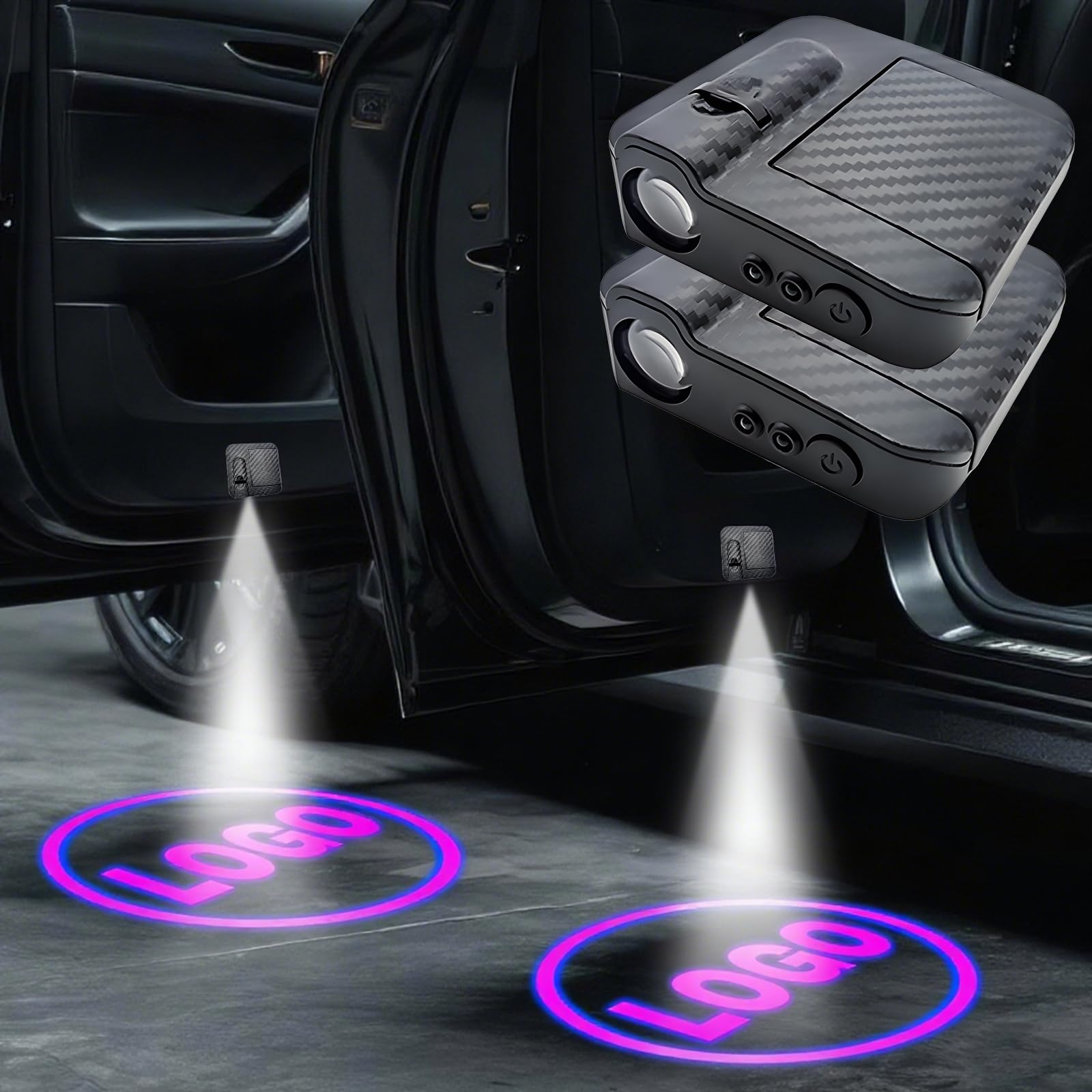 アクセサリー  LED DOOR PROJECTOR 2PCS Custom Car Door Projector Lights Personalised Car Door Logo