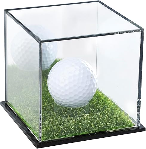 Estuche de exhibición de pelotas de golf, estuche de exhibición de pelotas de golf con protección UV, soporte acrílico para pelotas de golf para