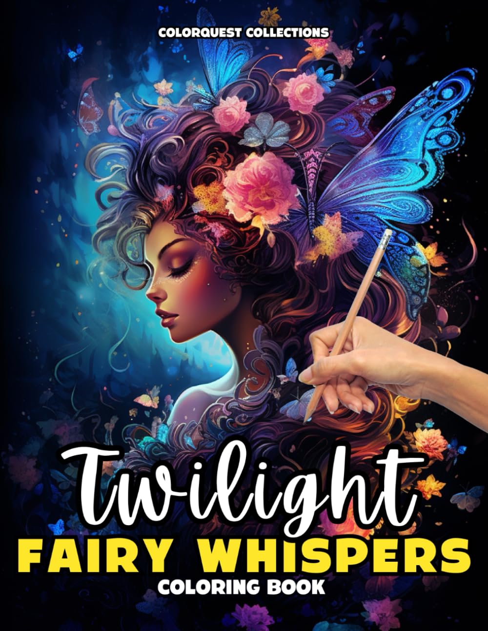 Twilight Fairy Whispers Coloring Book: A Mystical Escape and Journey into the Heart of the Night Through Color (Magical Fairies Coloring Books)