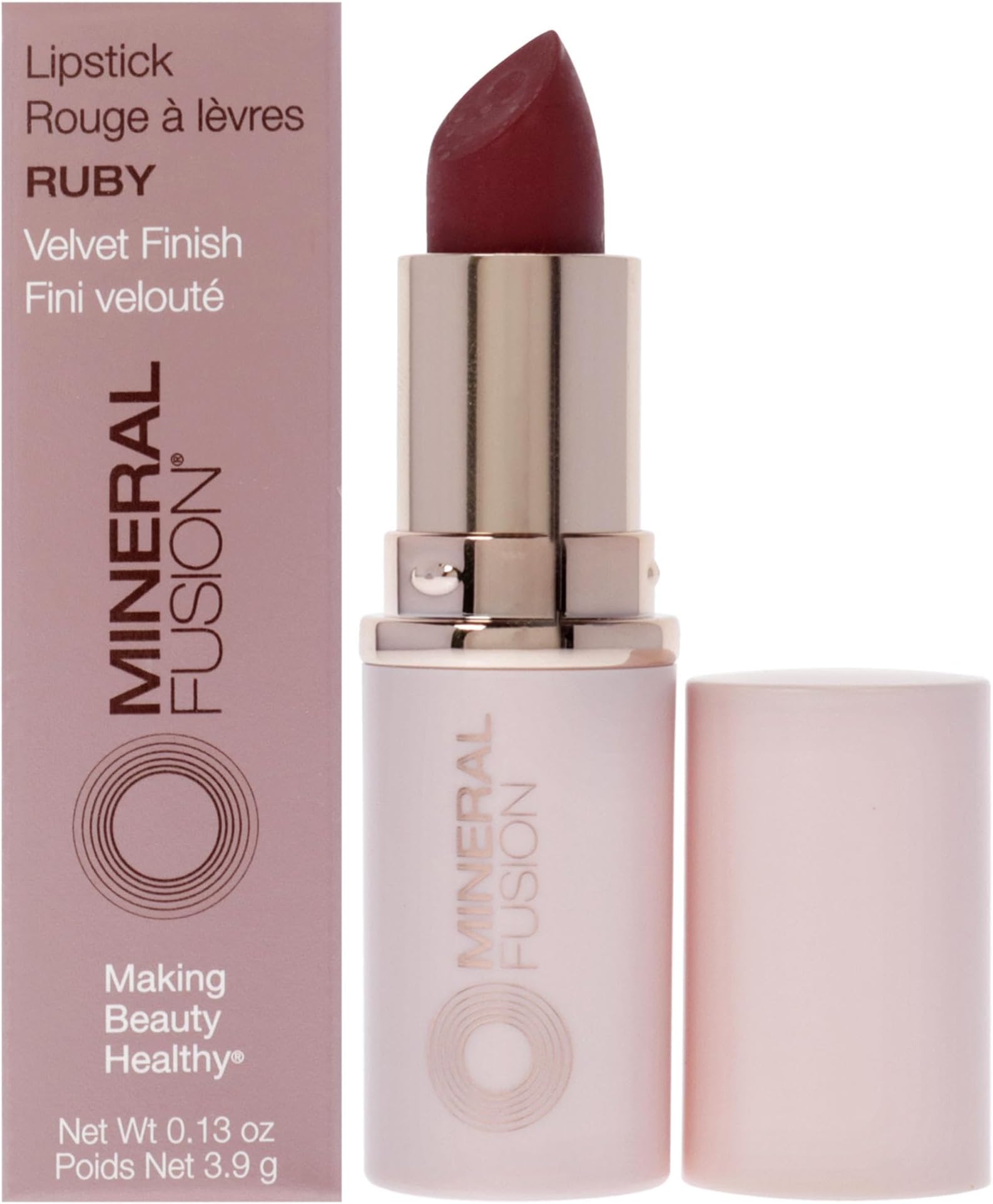 Mineral Fusion Lipstick, Ruby, .13 Ounce