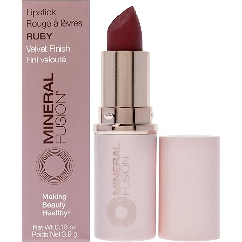 Mineral Fusion Lipstick, Ruby, .13 Ounce