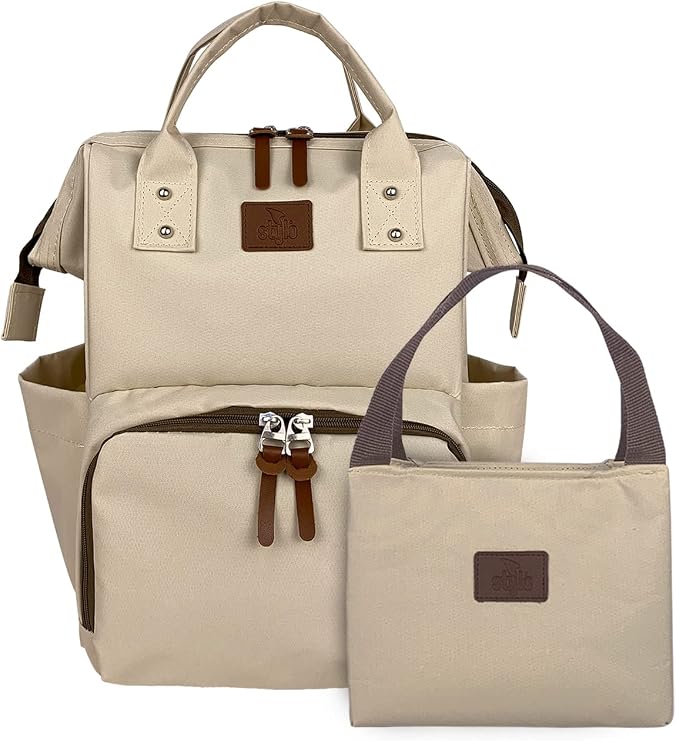 Stylo Star Suit Mother Baby Care Backpack + Thermos Bag-Beige