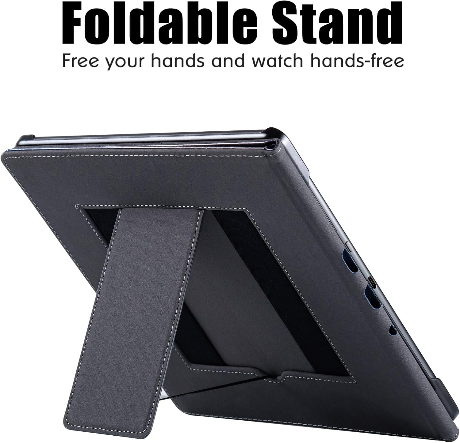 BOZHUORUI Case for Kindle Scribe 1/2th Gen | Built-in Pen Holder/Stand & Hand Strap | with Sleep/Wake | Book Folio Style | PU Leather Cover fits Amazon 10.2" Scribe 2022/2024 (Vast Starry Sky)