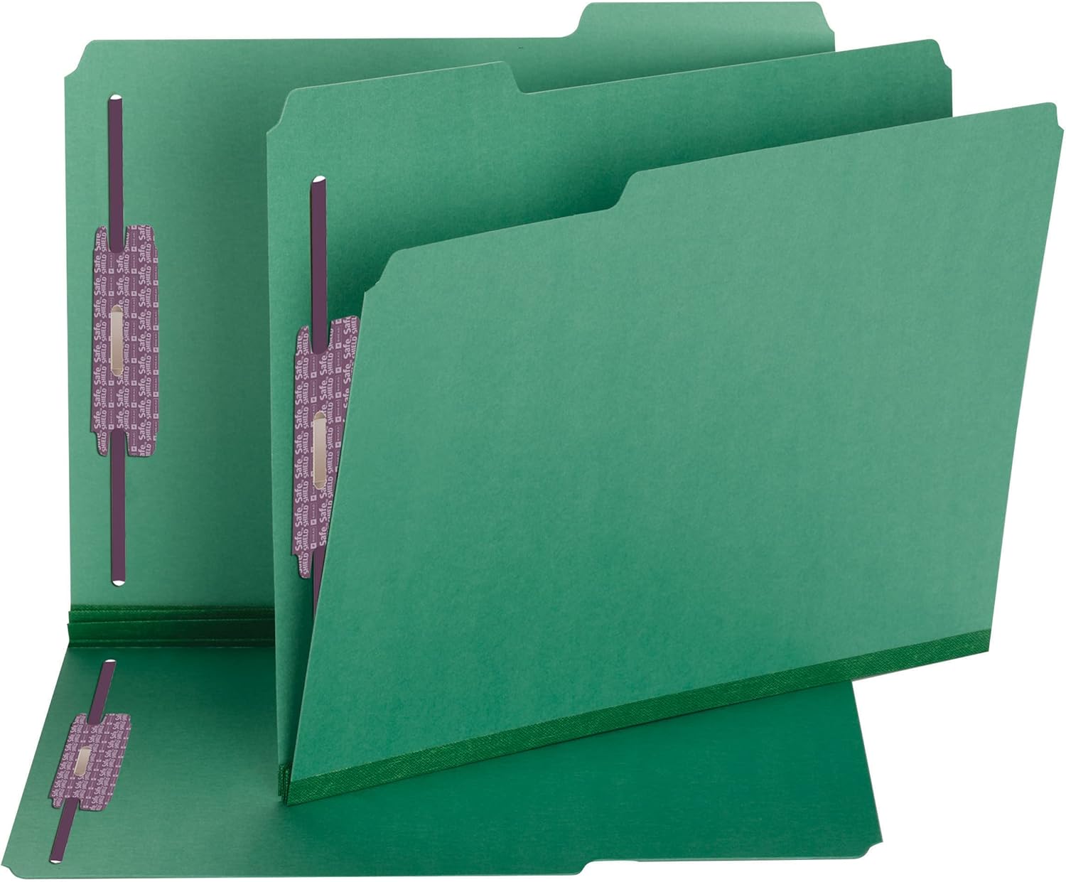 Smead Pressboard Fastener File Folder with SafeSHIELD