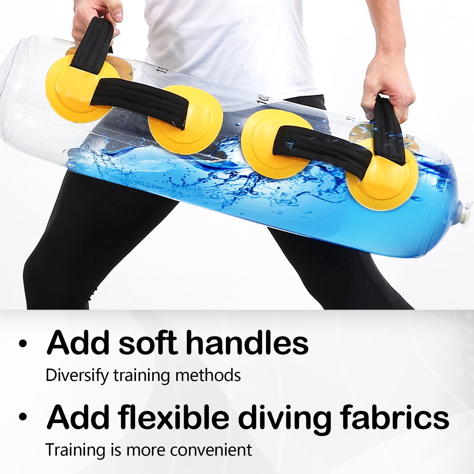 Aqua Bag, Power Bag 20kg Allenamento Sand Bag Fitness Water Bag Sacca D'acqua Riempibile per Cardio Borsa per Acqua da Allenamento per Fitness Casa Palestra Yoga
