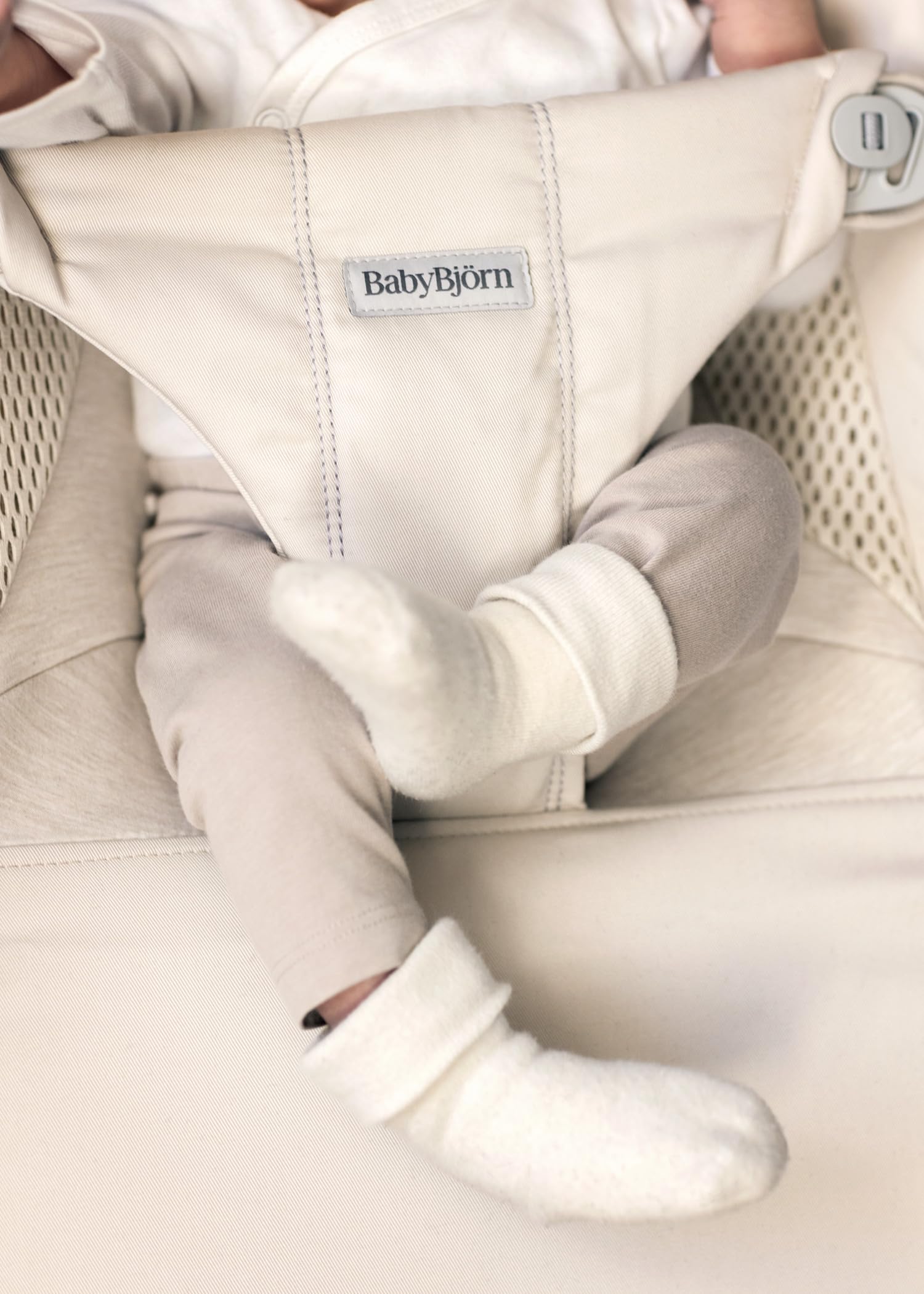 BabyBjörn Transat Balance Soft Tissé Jersey Tri-Fabric Beige clair