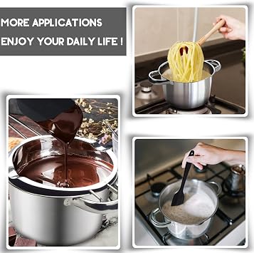 0.5QT Double Boiler Chocolate Melting with 1.5 QT 304 Stainless Steel Pot