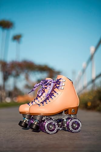 Vista 25 de Moxi Beach Bunny - Patines de ruedas para mujer, coloridas y ajustadas con acolchado cómodo, forro que absorbe la humedad y ruedas de alto rebote