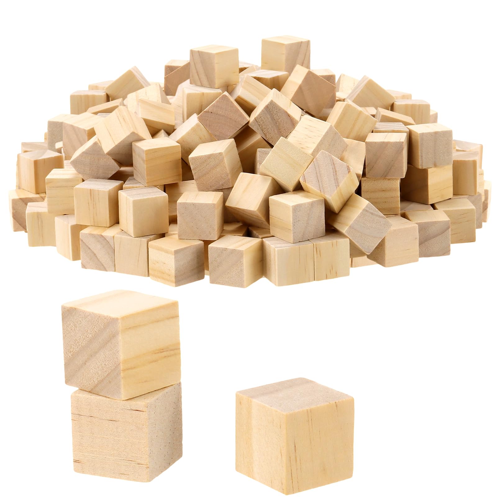Cubes en bois brut 2x2 cm pour fabriquer vos propres jeux éducatifs