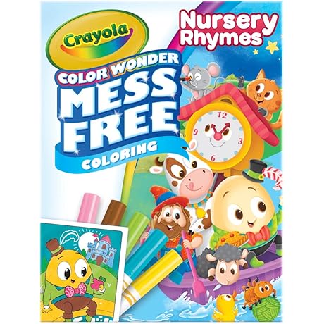 Crayola Color Wonder Nursery Rhymes Coloring Set: Mess-Free Fun for Toddlers and Preschoolers