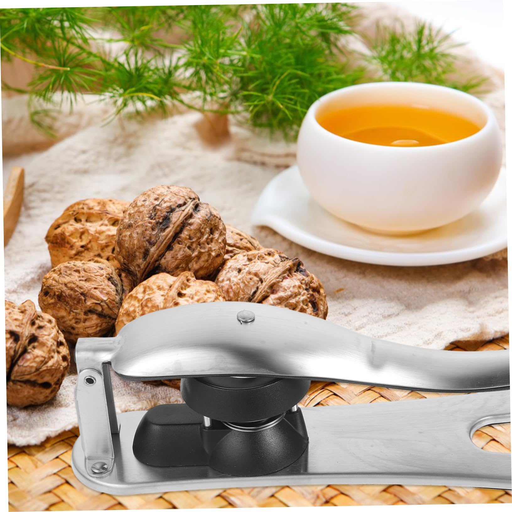 GALPADA Clip de Castañas Abridor de Castañas Portátil Resistente al Desgaste Manual Pinza para Descascarar Nueces Herramienta de Acero Inoxidable para Romper Nueces Cocina