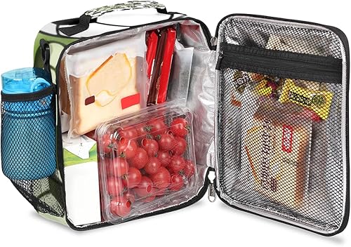 Miniatura 10 de Bolsa de almuerzo personalizada para niñas, niños, adolescentes, hombres y mujeres, regalo personalizado, bolsa de almuerzo de baloncesto púrpura