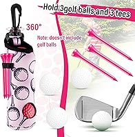 Vista 6 de Liliful Kit de Accesorios de Golf de 12 Piezas, Incluye Bolsa para Pelotas de Golf con Gancho, Toalla, Tees, Marcador de Pelota Magnético