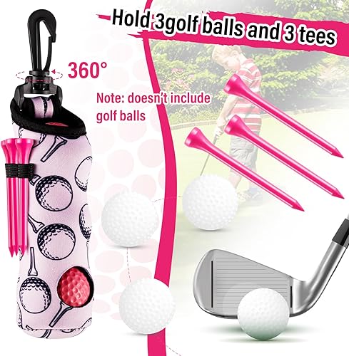 Miniatura 6 de Liliful Kit de Accesorios de Golf de 12 Piezas, Incluye Bolsa para Pelotas de Golf con Gancho, Toalla, Tees, Marcador de Pelota Magnético,