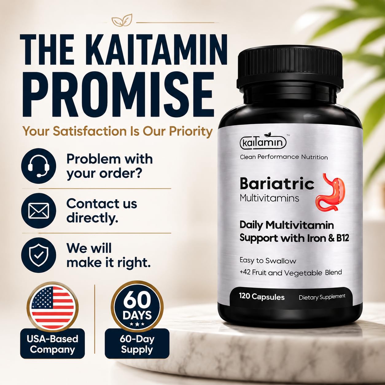 Bariatric Multivitamin with Iron, Once Daily Liquid Caps, 120 Ct — Amazon image 6