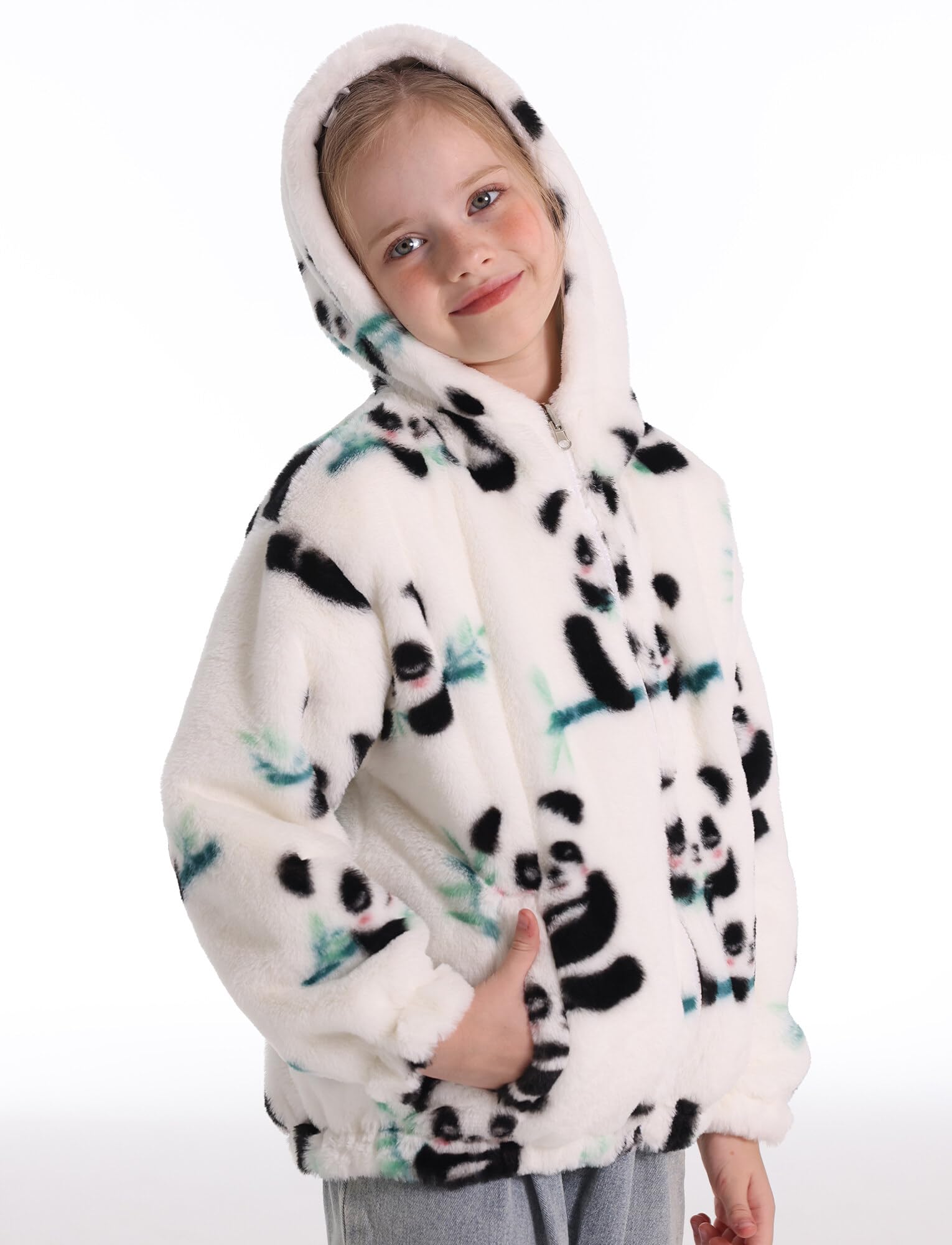 SEAUR Giacca da bambino con cappuccio in pile Cappotto mezza stagione Ragazzi Ragazze Giacca Autunno Inverno Spessa Calda per bambini Jacket Fleece