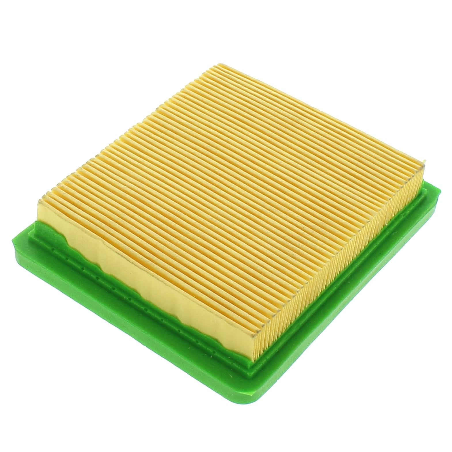 Filtre à Air De Rechange Vhbw - Compatible Tondeuses Castelgarden/GGP/STIGA RM45, RV45 - Dimensions 12.2x10.8x2 Cm - Orange/Jaune - 10