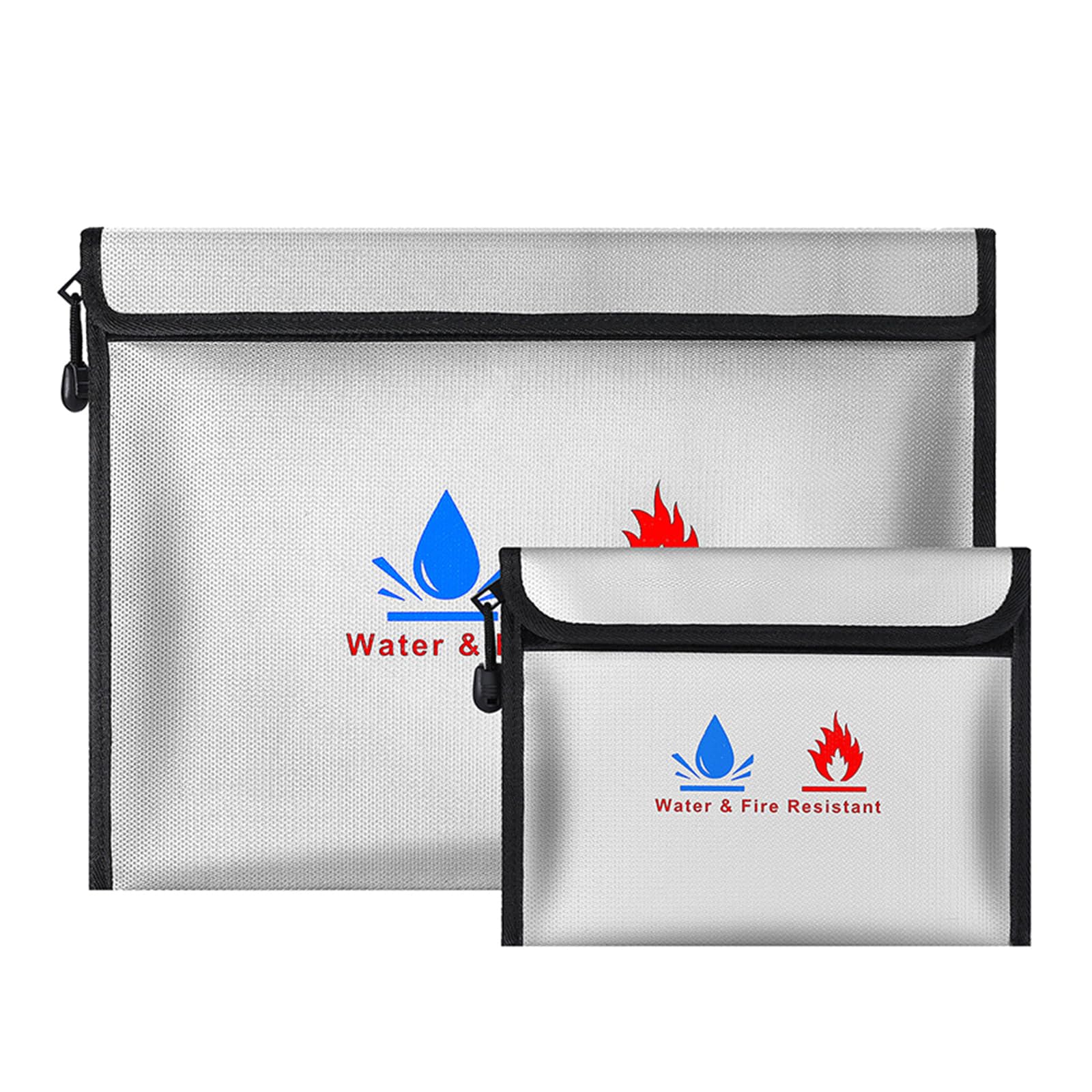 Bolsa de documentos ignífuga, impermeable, ignífuga, bolsa de archivos, bolsa organizadora de almacenamiento de documentos, bolsa de archivos de viaje, para oficina y escuela