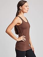 Vista 3 de Kalon Paquete de 4 camisetas sin mangas con cuello redondo para mujer