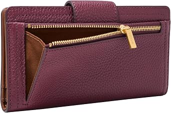 Fossil Women's Logan Leather Wallet RFID Blocking Tab Clutch
