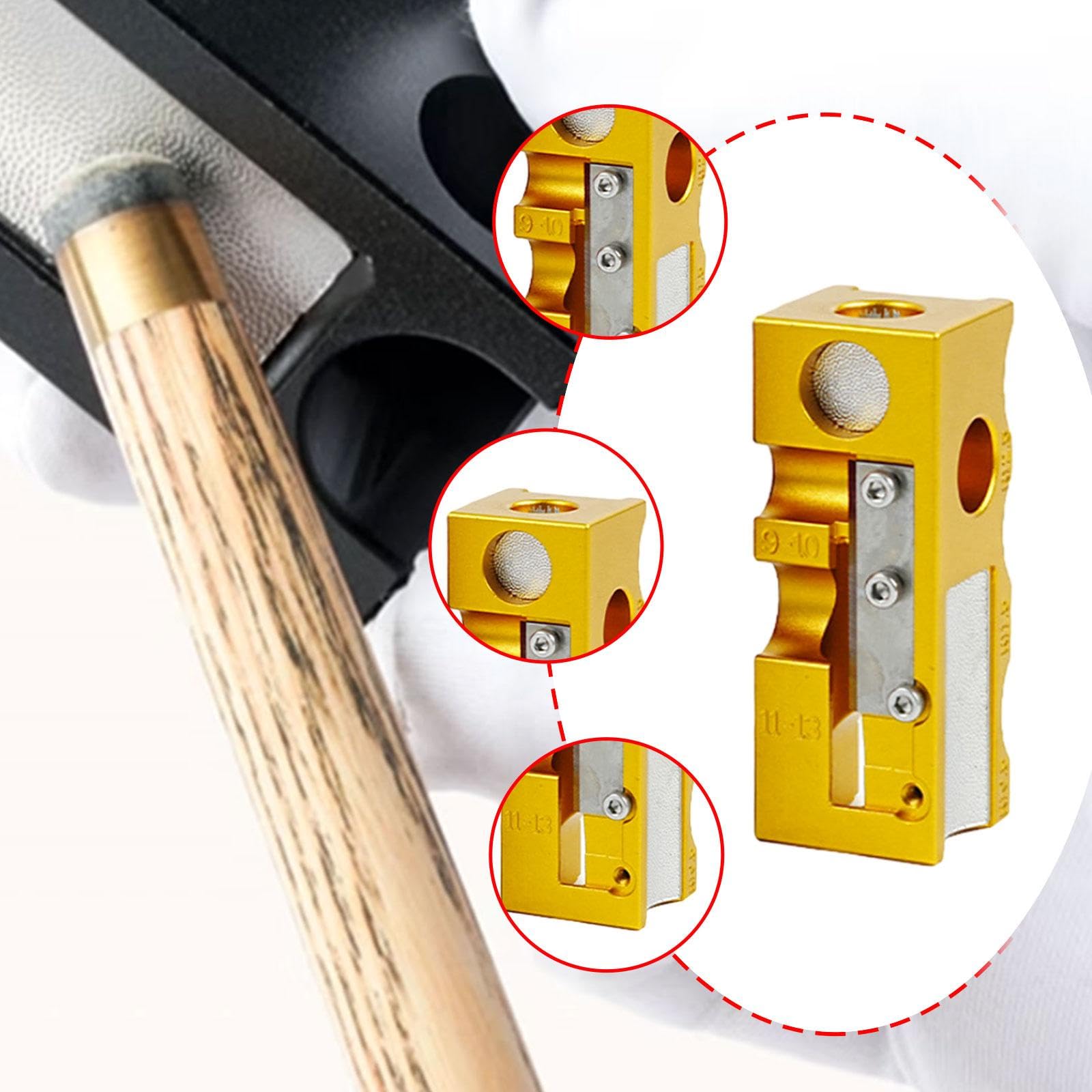 predolo Pool-Queue-spitzenformer Reparatur Multifunktions Kit Billiard Trimmer Schleifwerkzeug Ersatz Zubehör mit Legierungsmaterial für Clubspiel Geschenk