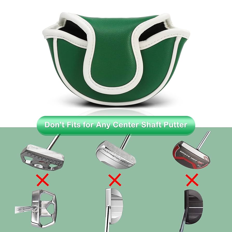 F.C.R.B. - y&amp;m FCRB 22SS PUTTER HEAD COVER KHAKI Golf Mallet Putter Head Covers, Strong Protective Mallet