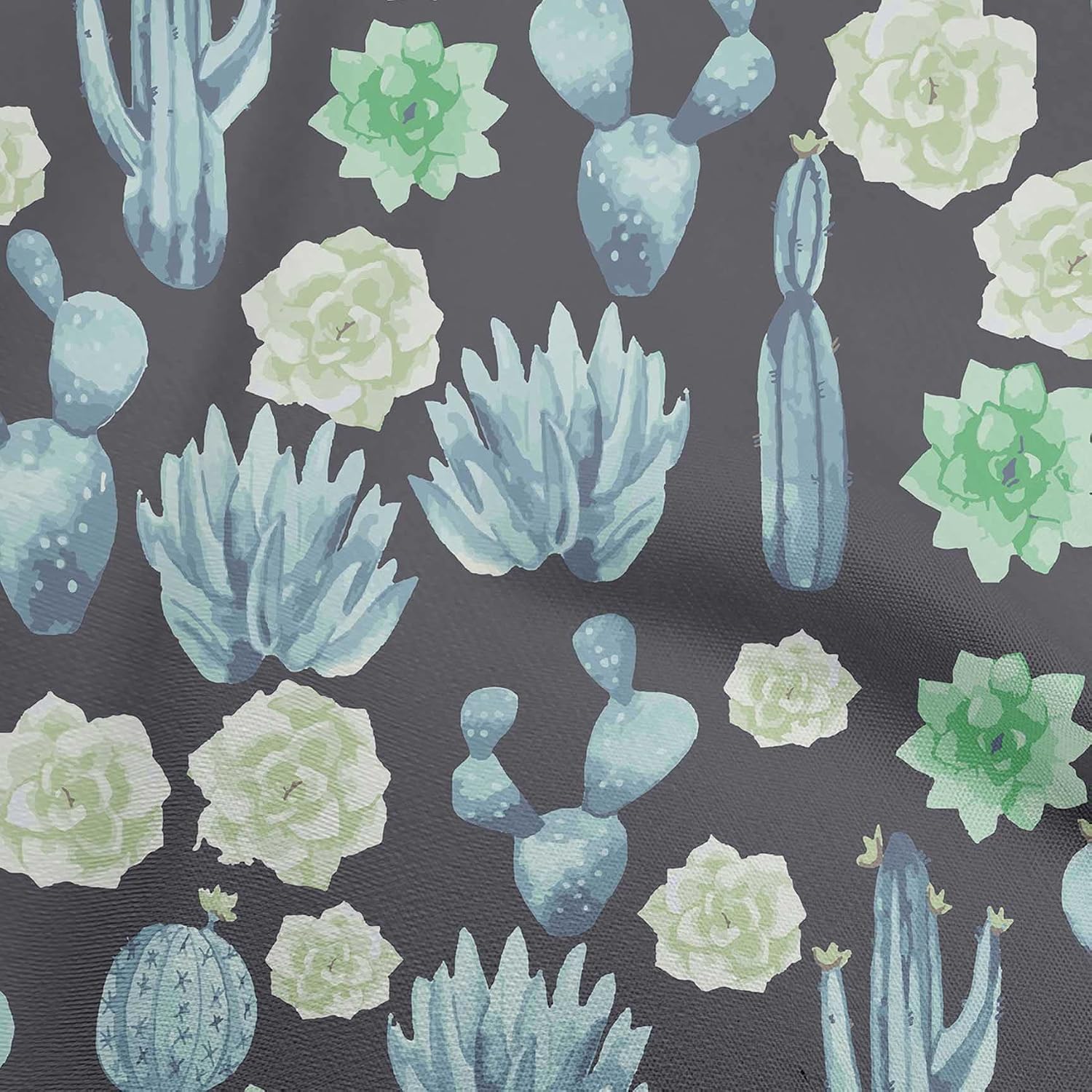 oneOone Cotton Flex Gray Fabric Cactus Sewing Fabric By The Yard Printed DIY Clothing Sewing Supplies 40 Inch Wide-19