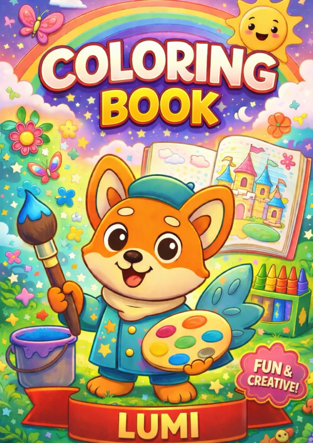 Coloring Book - Lumi: Cute Animal Coloring Book for Kids | Fun, Creative & Relaxing Art Activities
