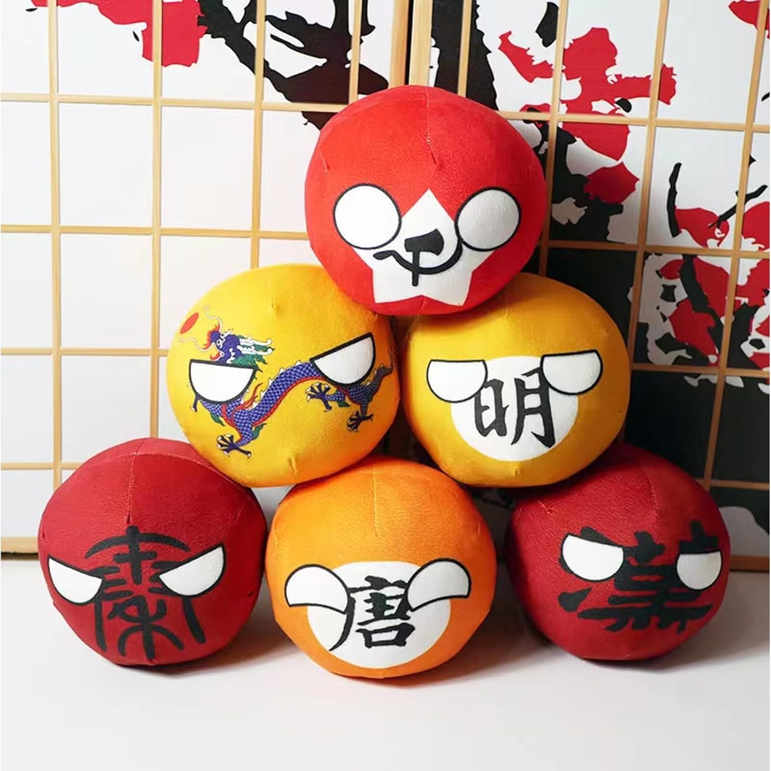 HOMKT 6Pcs Countryballs Country Ball Plushies Countryballs
