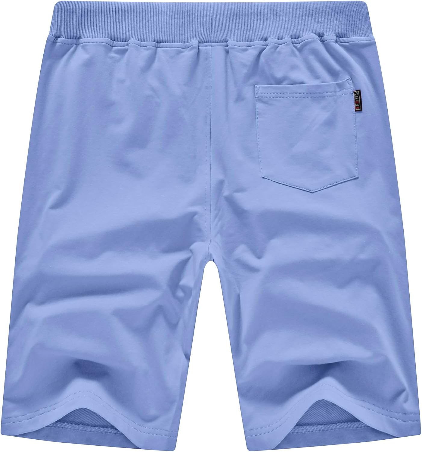 QPNGRP Mens Shorts Casual Drawstring Zipper Pockets Elastic Waist - Image 3