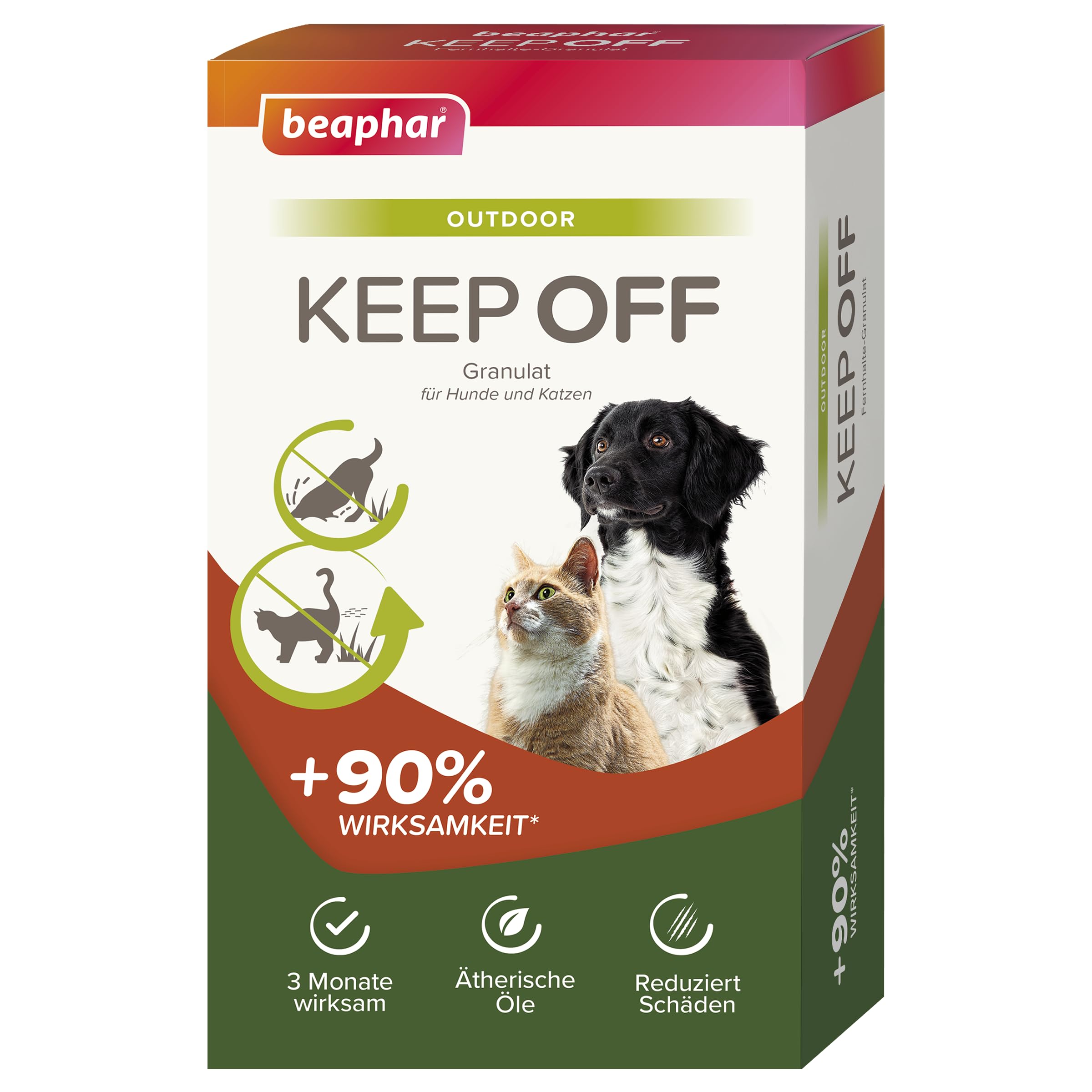 beaphar - Keep Off Fernhalte-Granulat Outdoor - Hält Hunde Und Katzen Von Behandelten Bereichen Fern - Fernhaltemittel - Bis Zu DREI Monate Wirksam - 2X 200 gr