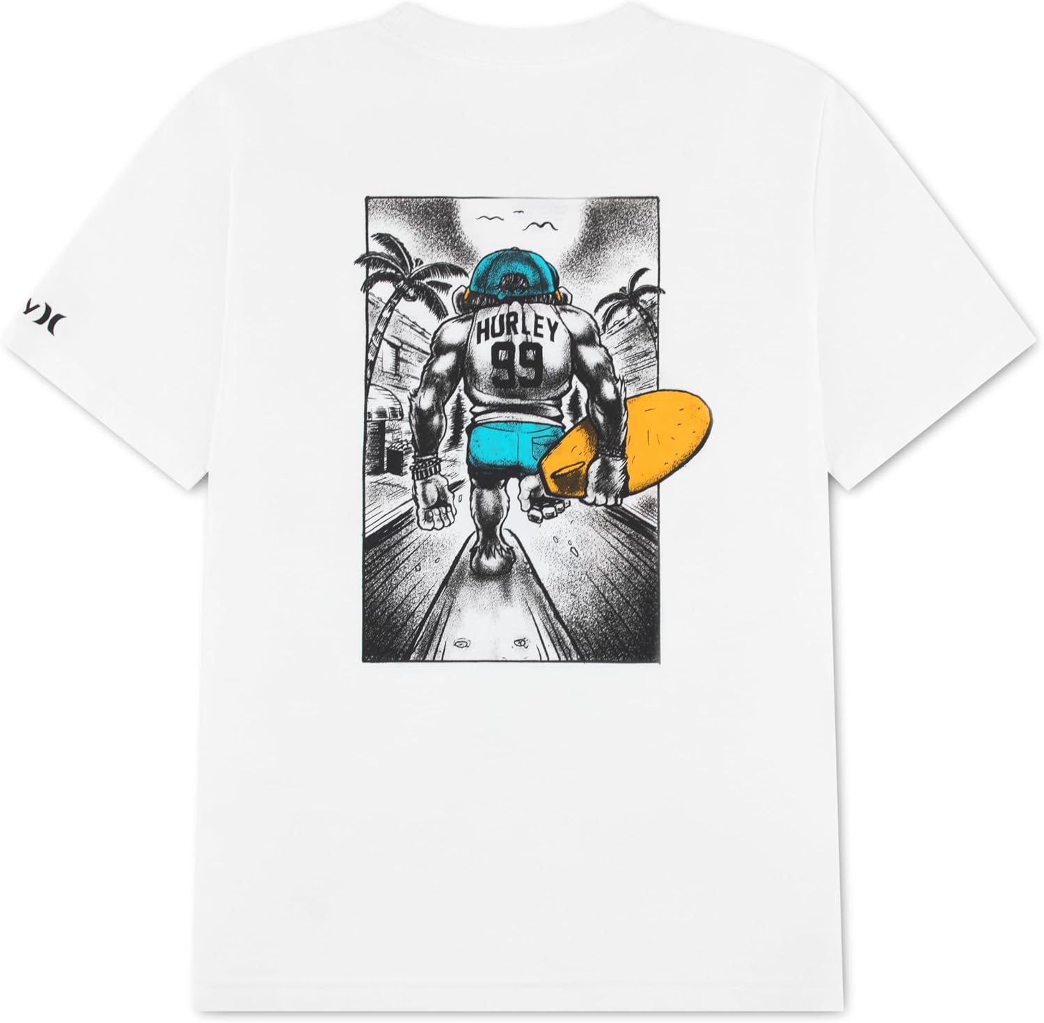 Hurley Kids Beach Monkey Short Sleeve T-Shirt (Little Kid/Big Kid)