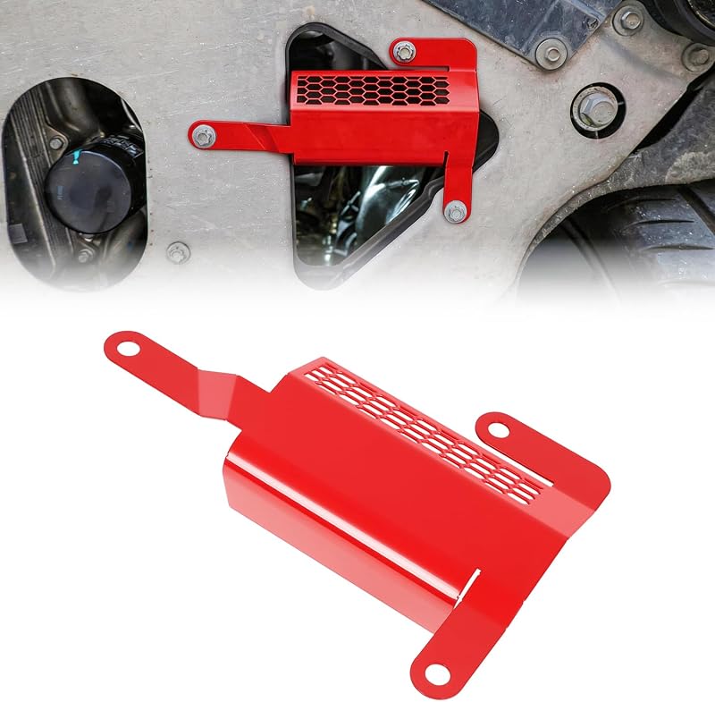 Defletor de ar inferior esquerdo Bracingo vermelho para Corvette C8 – 1 unidade
