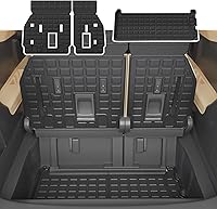 Vista 31 de alfombra de carga para maletero, protector de cubierta de asiento trasero de elastómero termoplástico (alfombra de maletero + alfombra de respaldo)