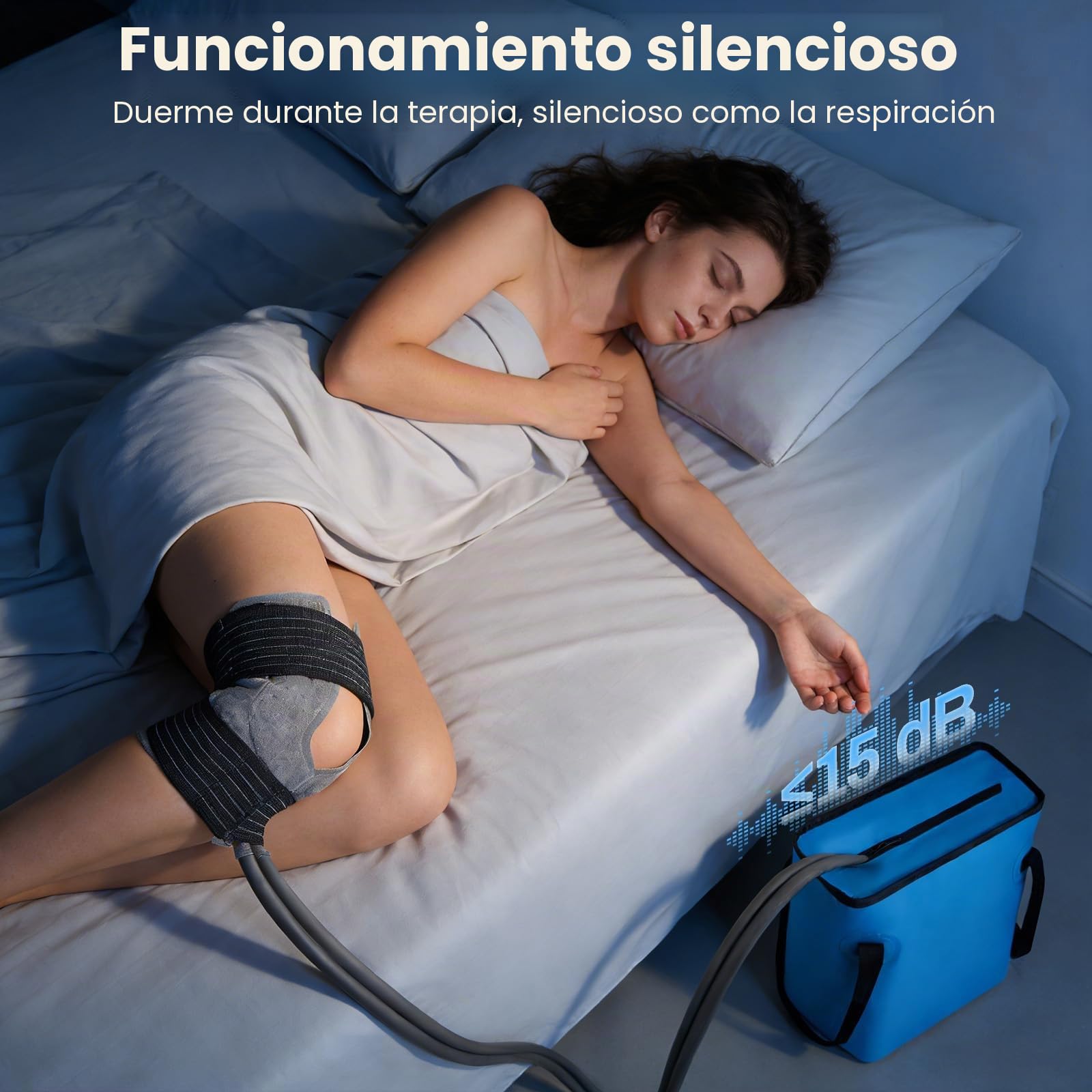 Bolsa de hielo Rodilla Cryo Machine 14L, Compresa Fría Máquina de Bolsillo de Frío Reutilizable, Cryo Pierna Bolsa de Hielo Tobillo Antifugas Mejorado, para Rodilla, Tobillo, Hombros, Espalda