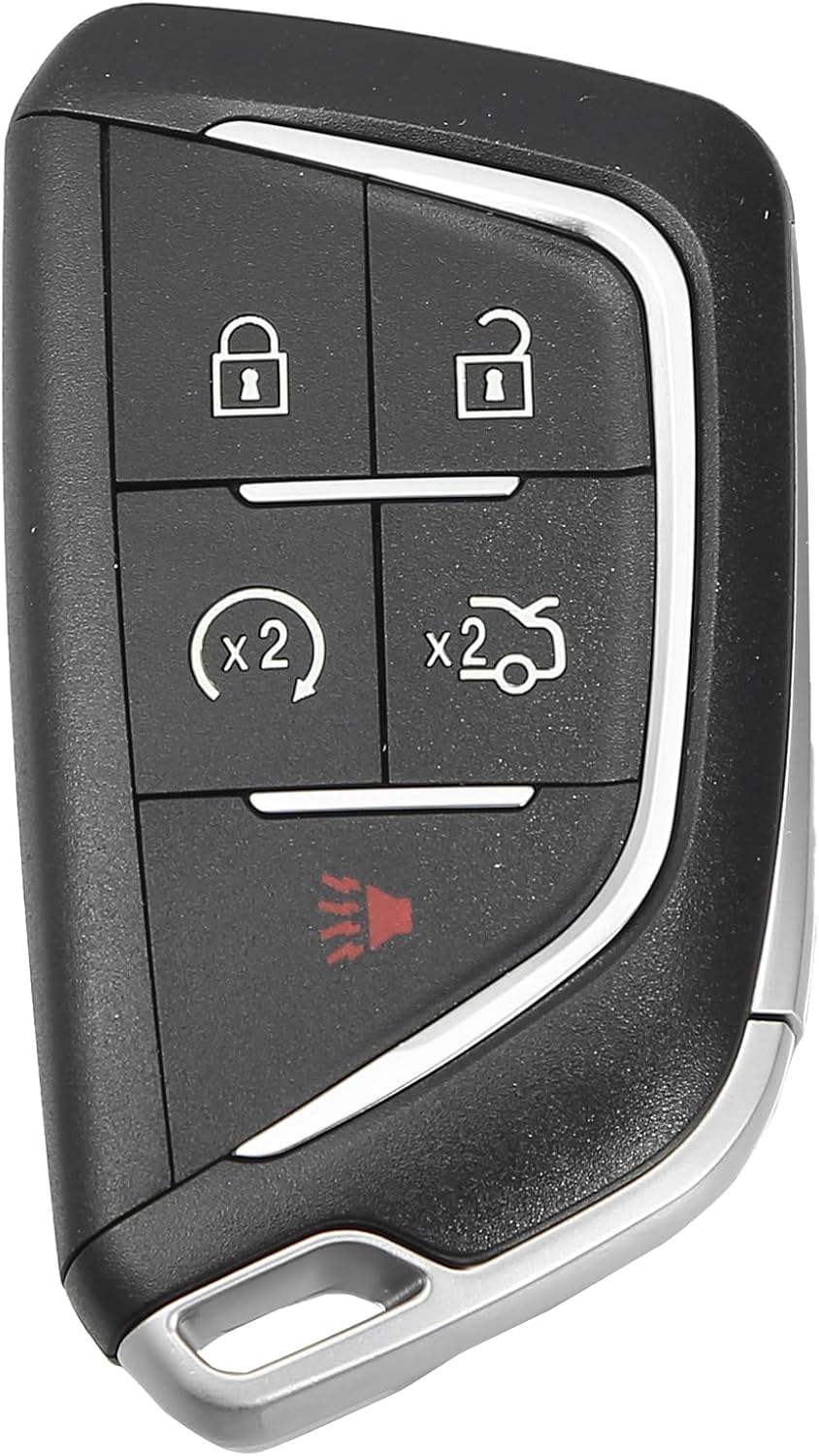 X AUTOHAUX 433MHz YG0G20TB1YG Smart Proximity Keyless Entry Remote Key Fob for Cadillac CT4 CT5 2020 2021 49 Chip 5 Buttons with Door Key 13536990
