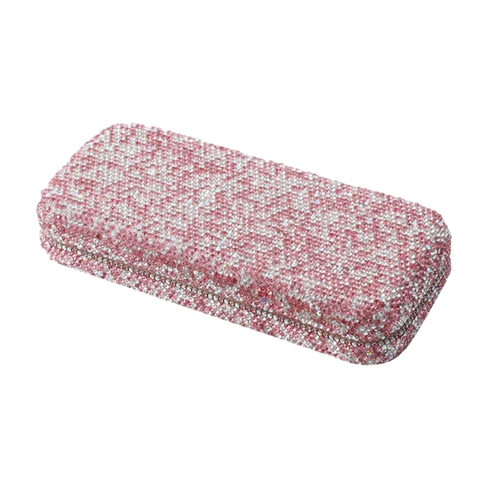 Custodia for occhiali da 2 pezzi con diamante strass protettiva sole Scatola Per Occhiali