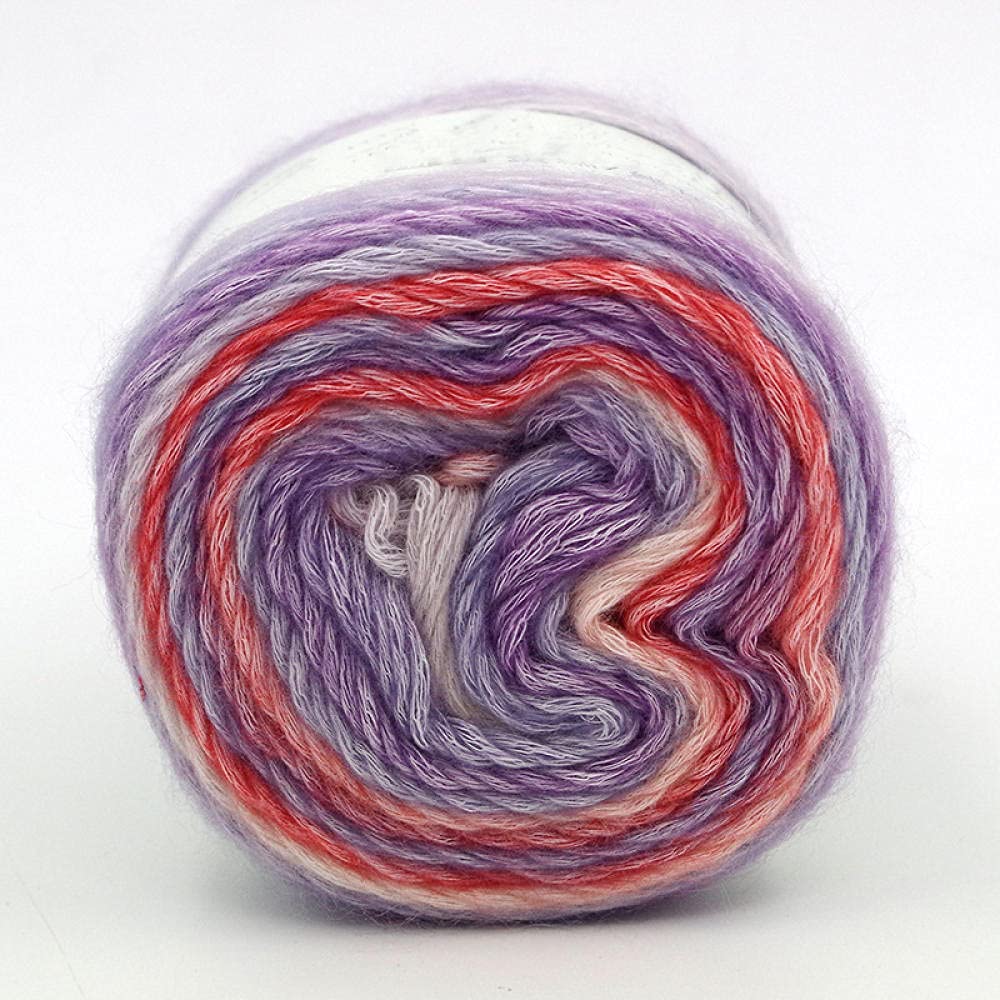 Filati Per Maglieria Palla Di Filato Colorato Torta Filato Palla Magico Colore Filato Arcobaleno Gradiente Filato Sciarpa Cappello A Mano A Maglia Filato Filato Di Filato-09._4 Pz.