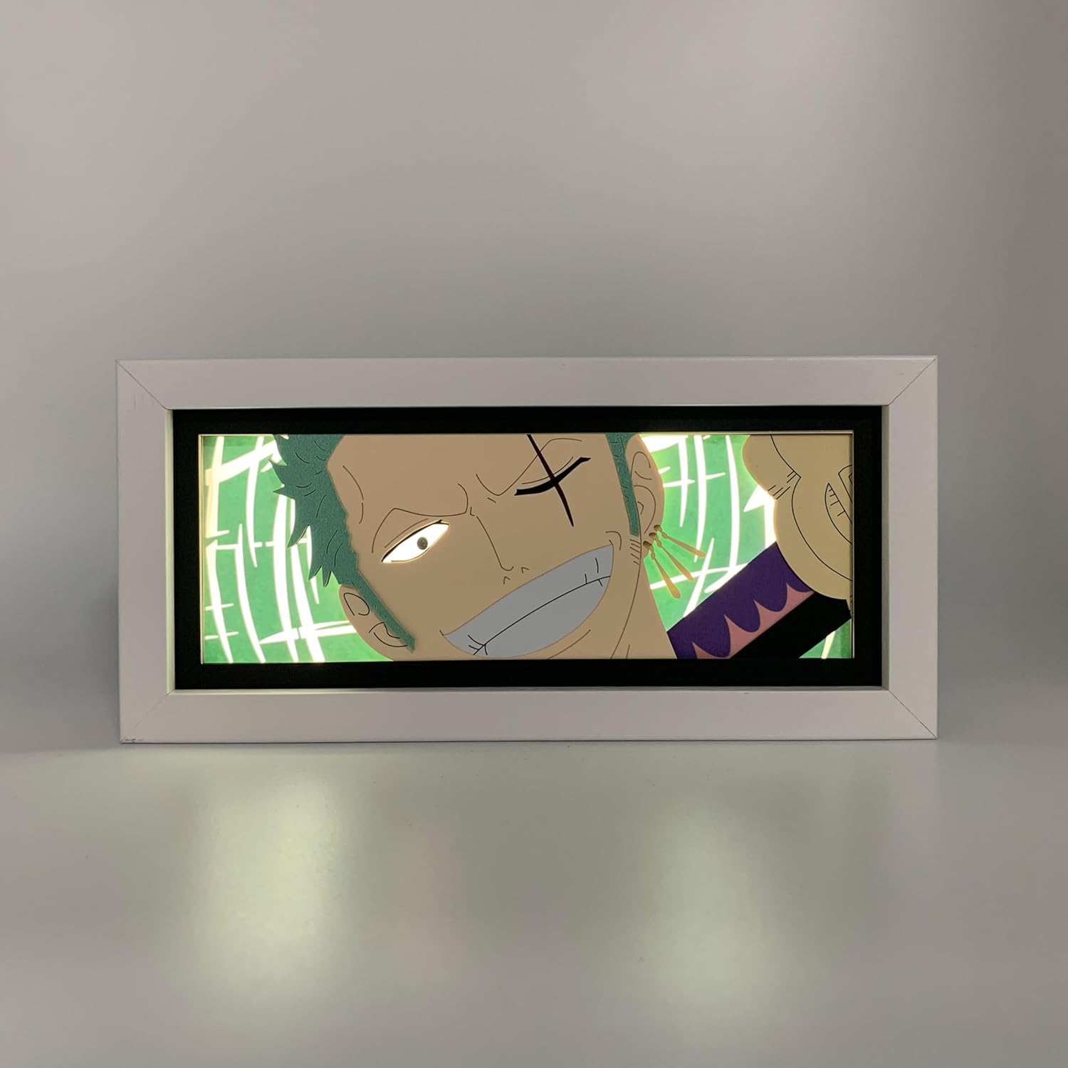 Zoro Light Box - One Piece – Anime Lamp Figure Night Light – 3D Anime Room Décor Gift for Otaku