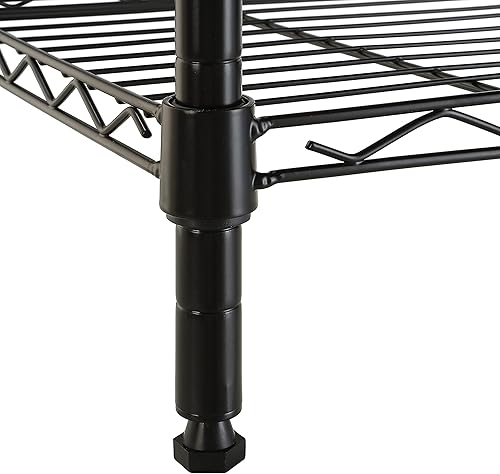 Miniatura 5 de Tienda Basics Estantería de almacenamiento ajustable de 5 estantes, color negro, 16 pulgadas de profundidad x 16 pulgadas de ancho x 54 pulgadas de