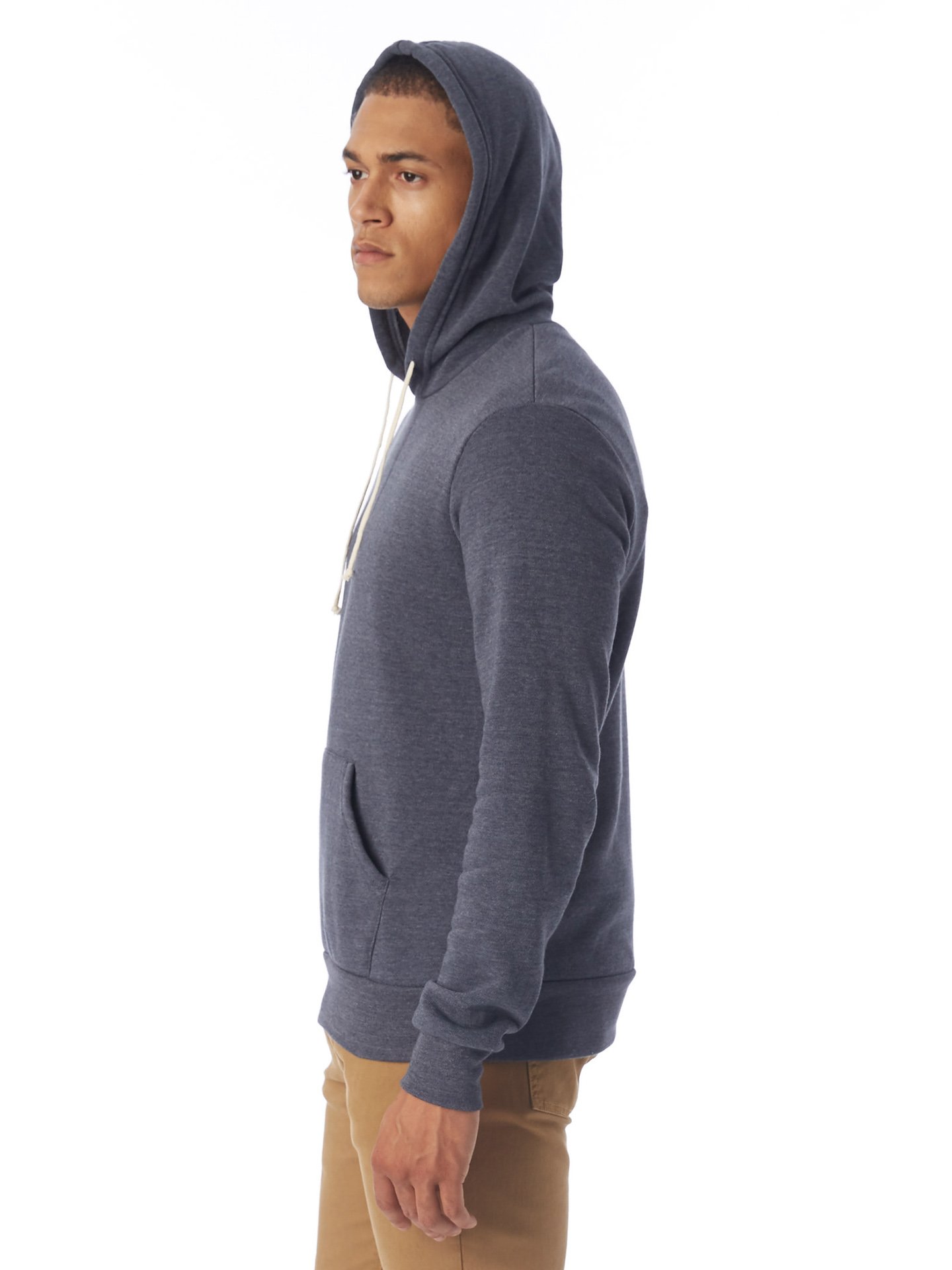 Alternative Cropped Pullover Hoodie Felpa con Cappuccio Uomo