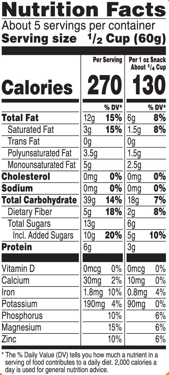 Bear Naked Granola Cereal, Whole Grain Granola, Breakfast Snacks, Fruit and Nut Medley, (Pack of 12)