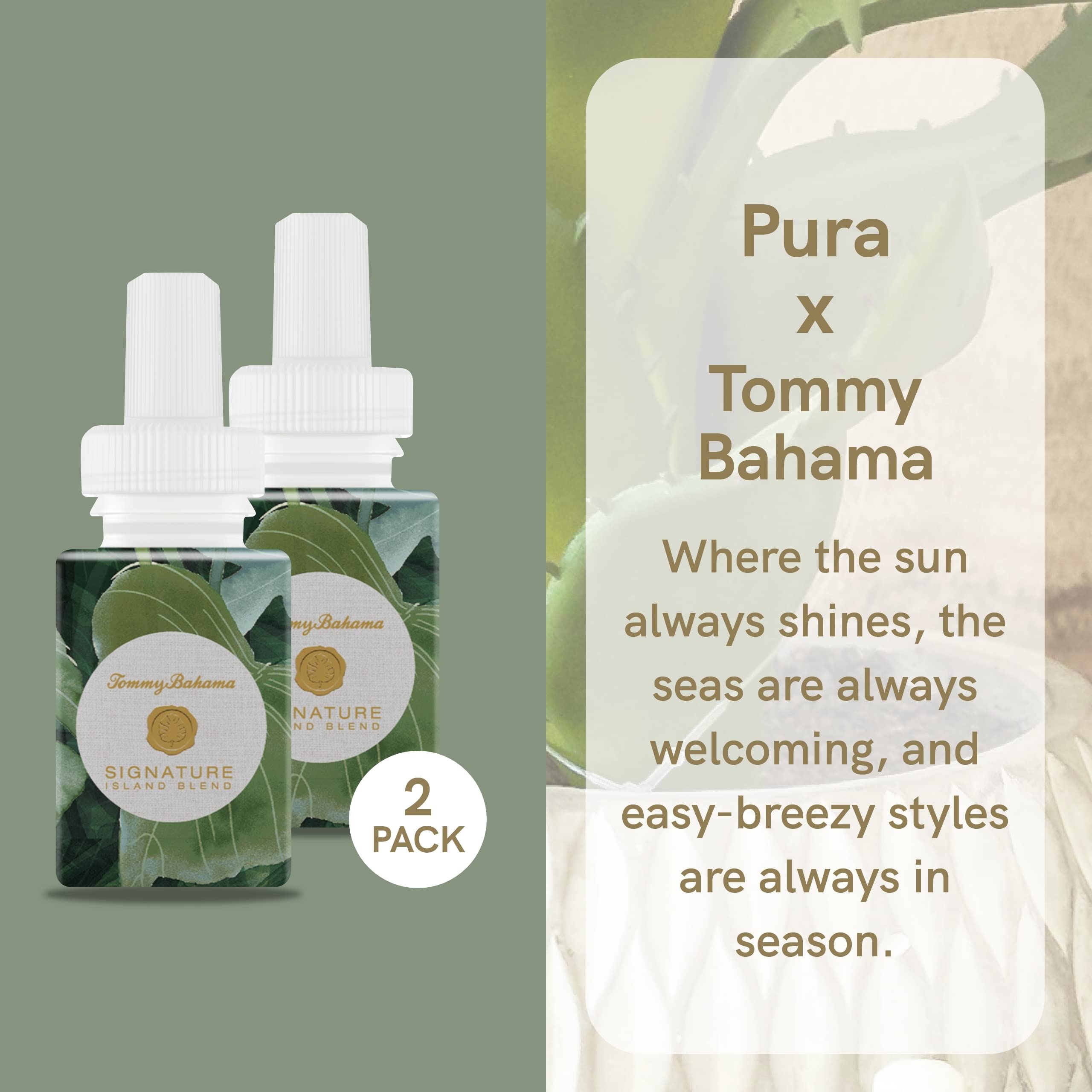 Pura Smart Fragrance Bundle Pura Diffuser with Tommy Bahama
