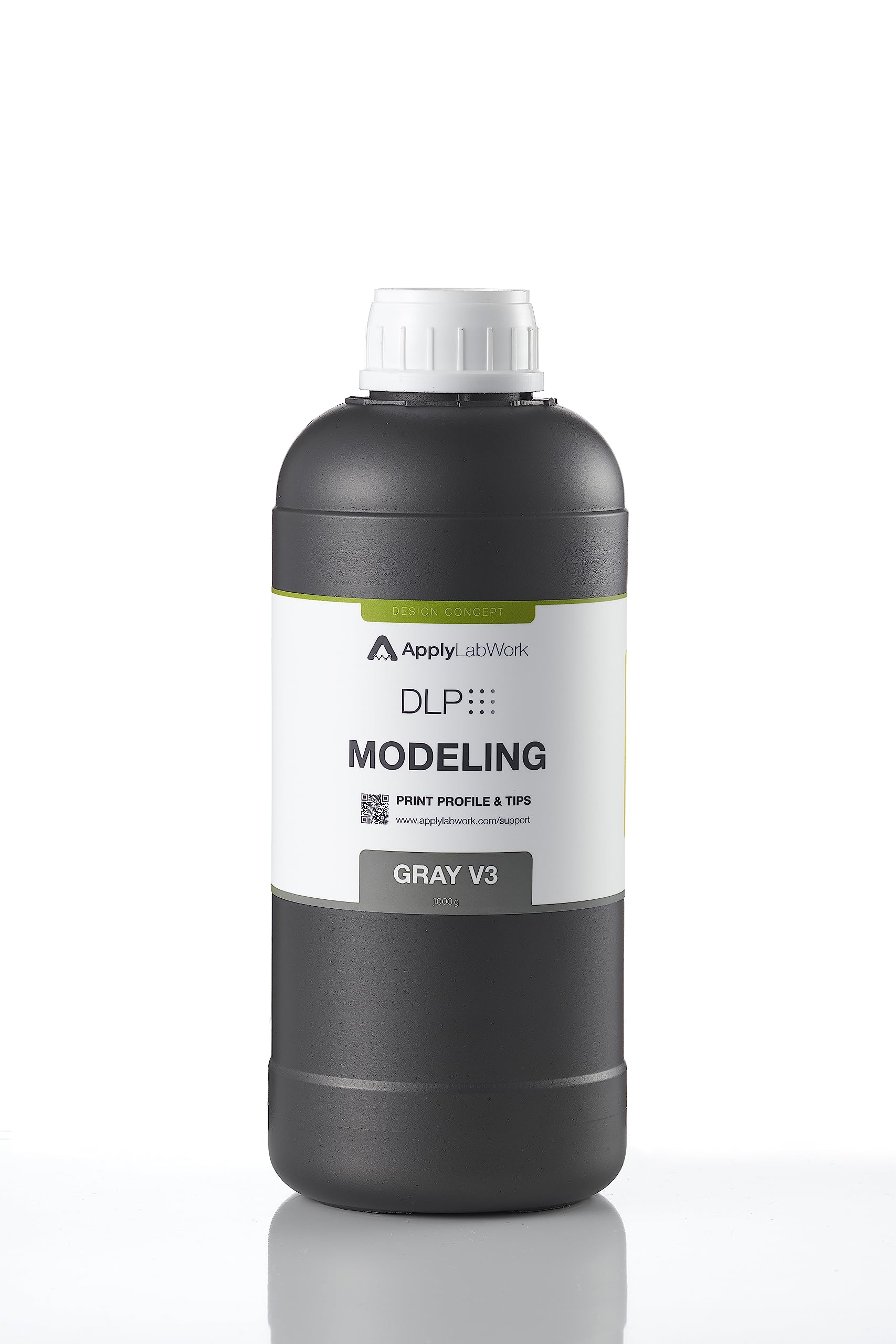 ApplyLabWork DLP Resins for SprintRay 3D Printers Compatible, Excellent Mechanical Properties, High Accuracy, Modeling Gray V3, 1000g