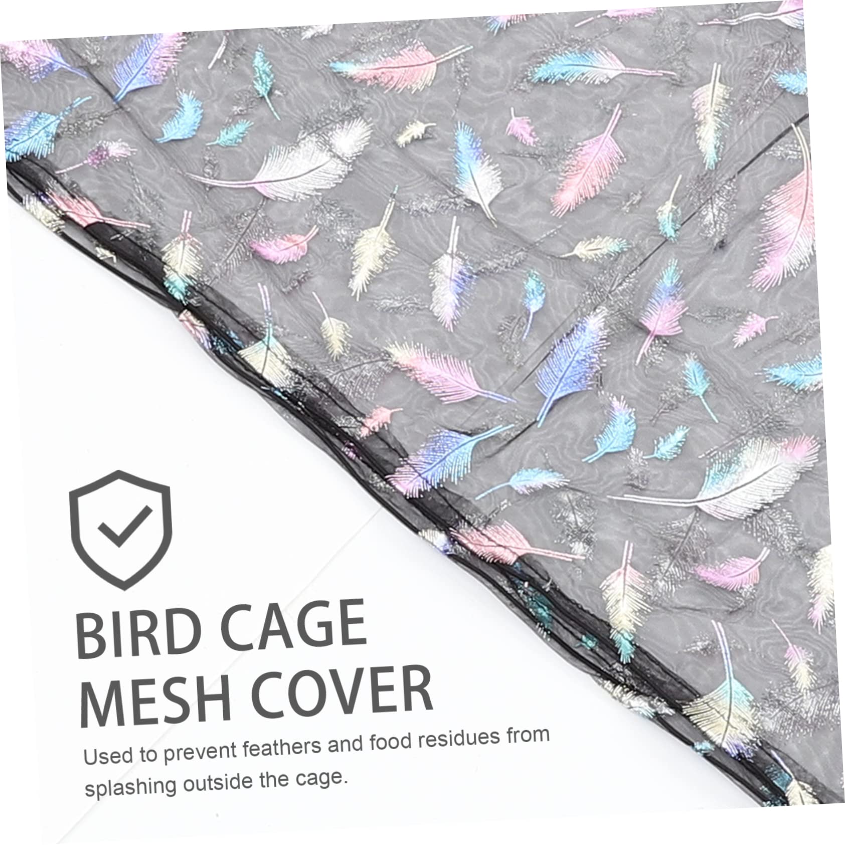 VANZACK 5piezas Cubierta De Jaula De Pájaros De Malla Elástica para Protección Diseño Multipropósito Evita El Polvo y Reduce Distracciones Alta Resistencia De Circunferencia