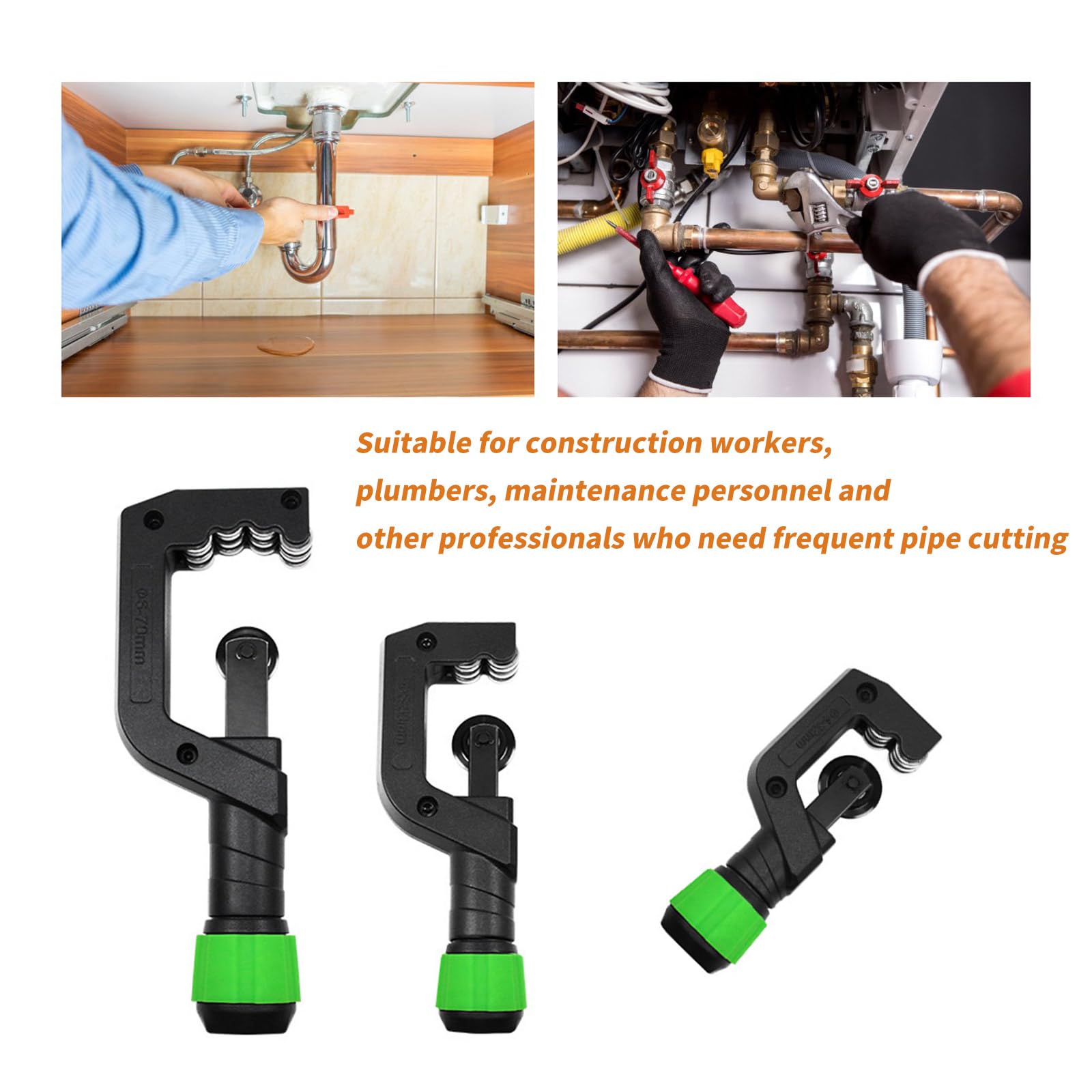 Roller Type Tube Cutter Metal Scissor Bearing Pipe Cutter Tube Plumbing Cutting Refrigeration Tool 4-32/5-50/6-70mm