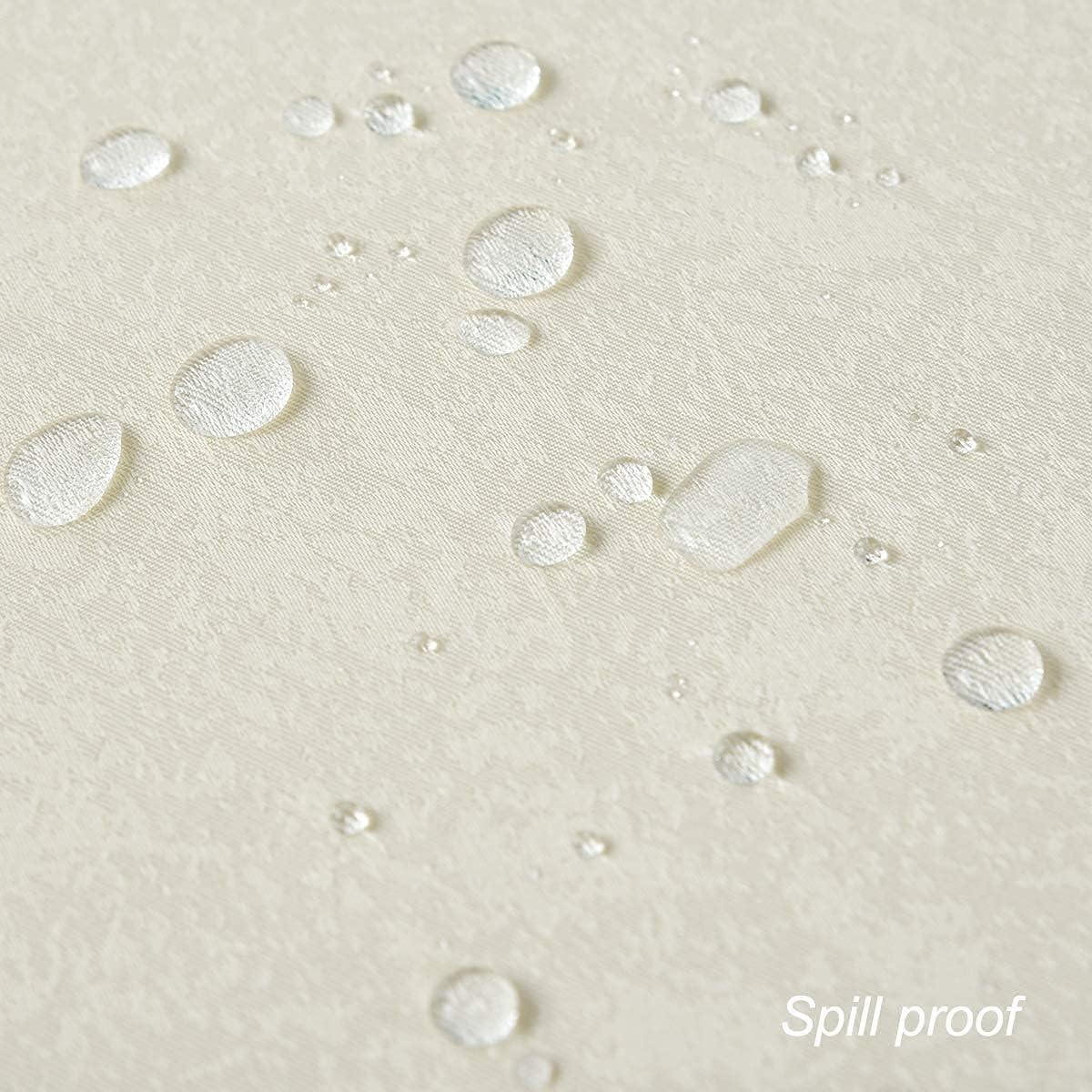 Prоduсt Dеаl Rectangle Tablecloth,Jacquard Wrinkle Free Spill-Proof Washable Polyester Damask Table Cloth for Dining Room Kitchen Party Home Indoor and Outdoor Use,60 x 120 Inch Beige