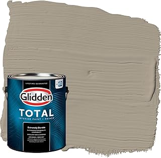 Glidden Total Interior Wall Paint & Primer All-in-One, Stonehenge Greige...
