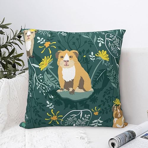 Miniatura 3 de YIPOCH Fundas de almohada de conejillos de indias salvajes, fundas de almohada de 26 x 26 pulgadas, fundas de cojín decorativas para sofá, fundas de