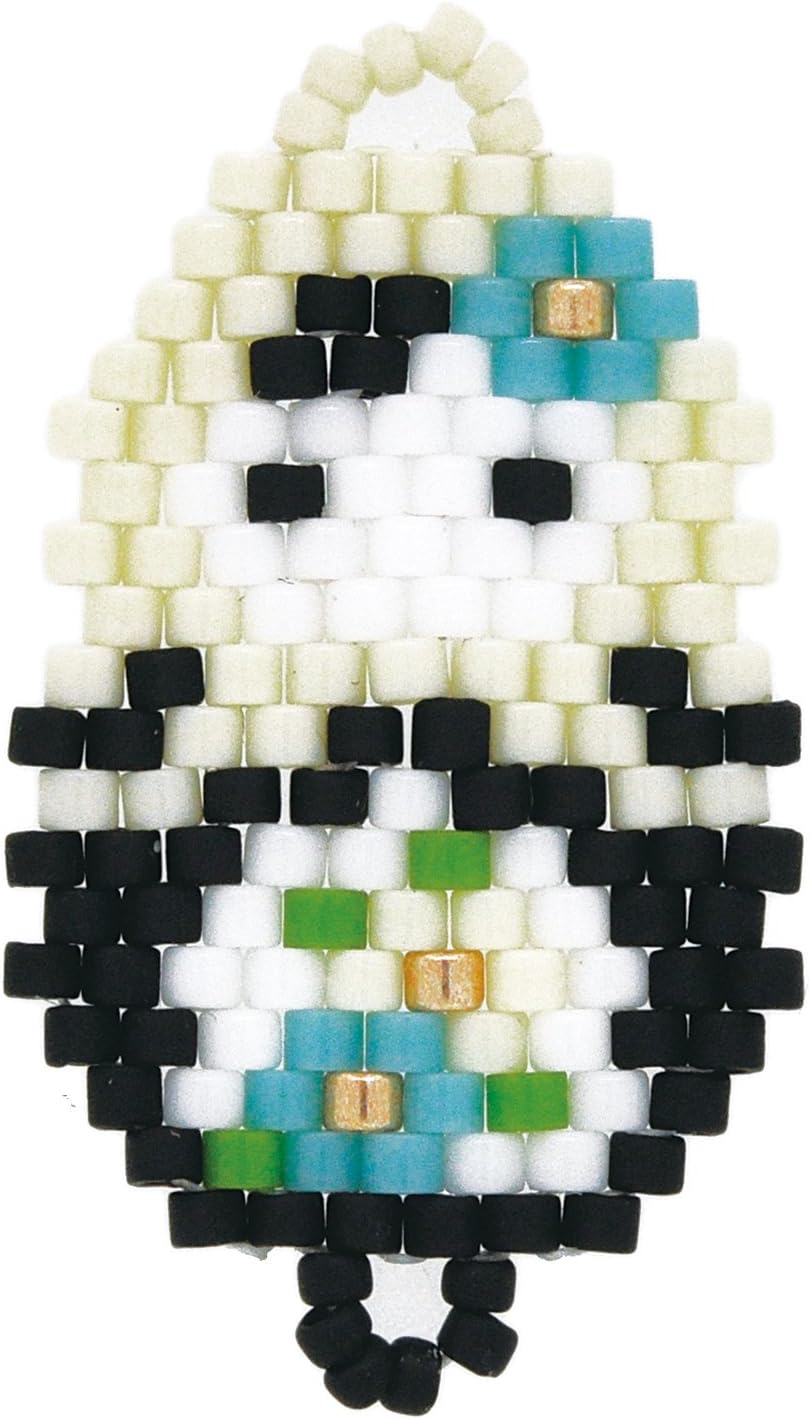 TOHO DNA Beads Finding BFG23 Accessory Parts, Bead Finding, Approx. 0.7 x 1.3 inches (1.8 x 3.2 cm), Col. 2, Black, Matryoshica, 1 Piece